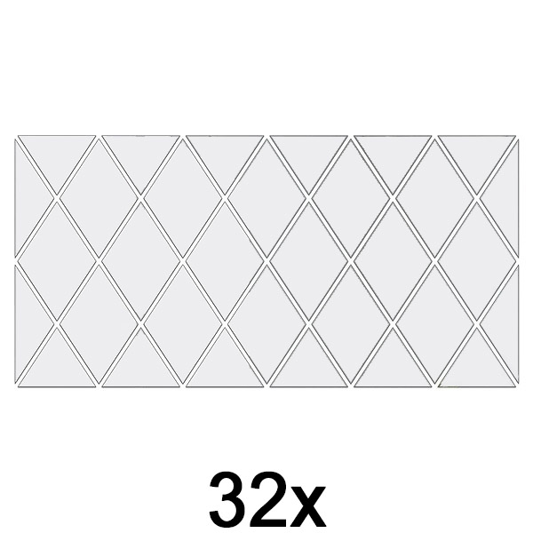 1x Zidne nalepnice ogledala (32 komada) | WALLGEM